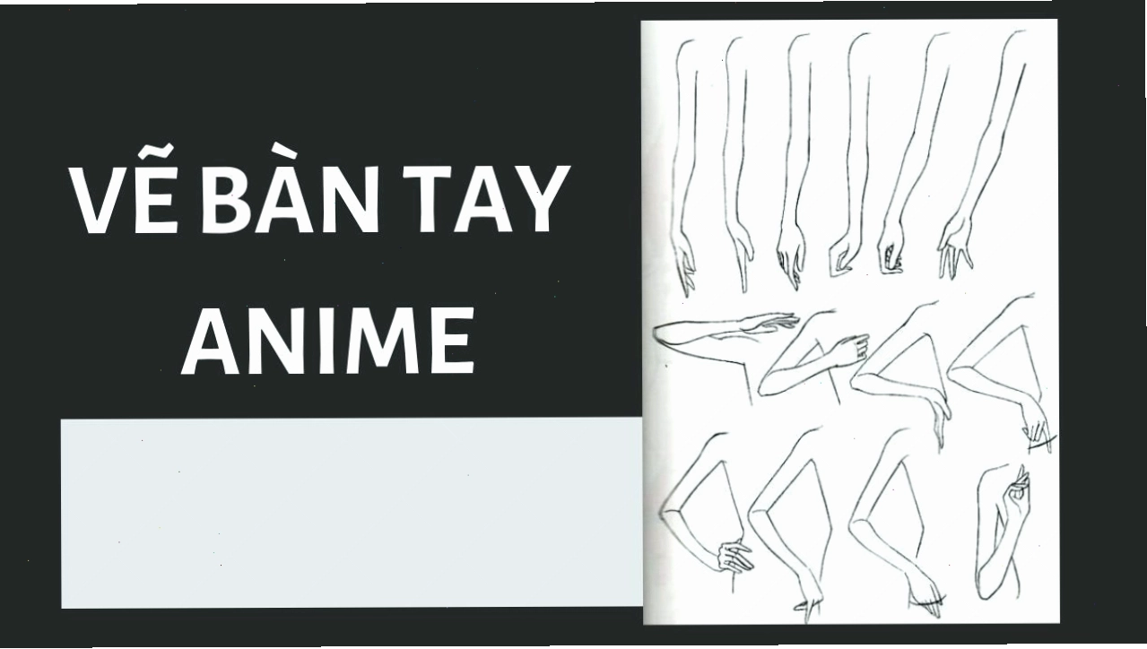 Hướng dẫn vẽ bàn tay anime
