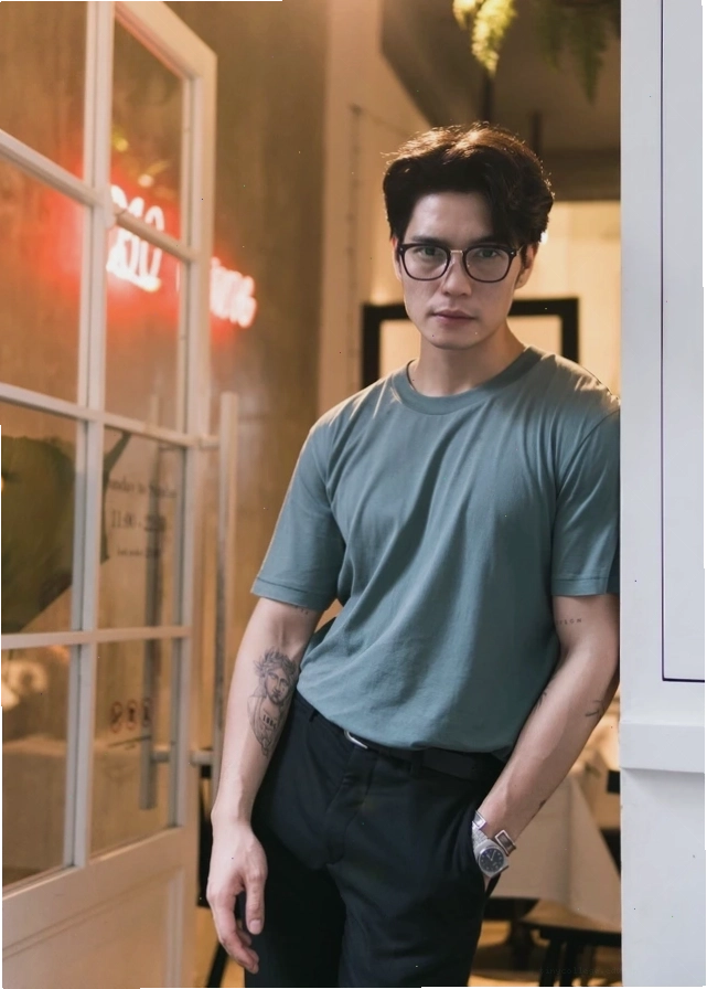 Huy Trần tự tay chuẩn bị món ăn tại quán của mình