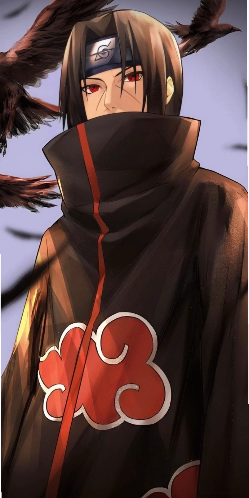 Itachi với biểu cảm nghiêm túc
