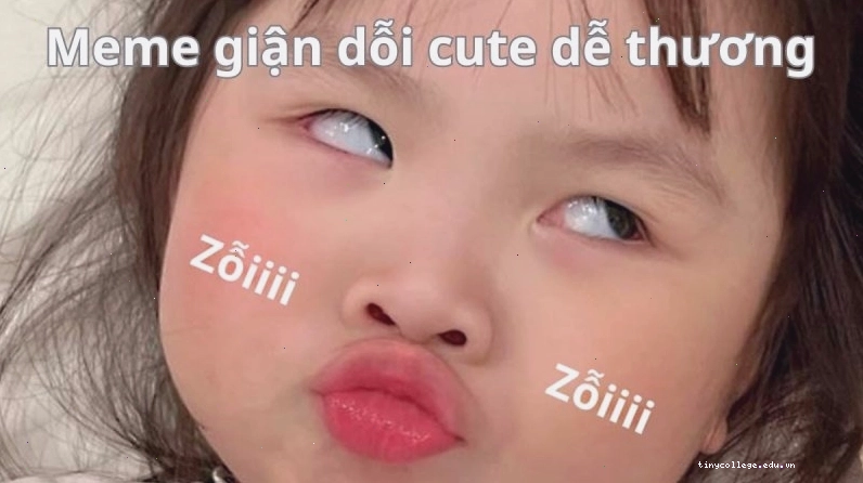 Meme giận dỗi dễ thương
