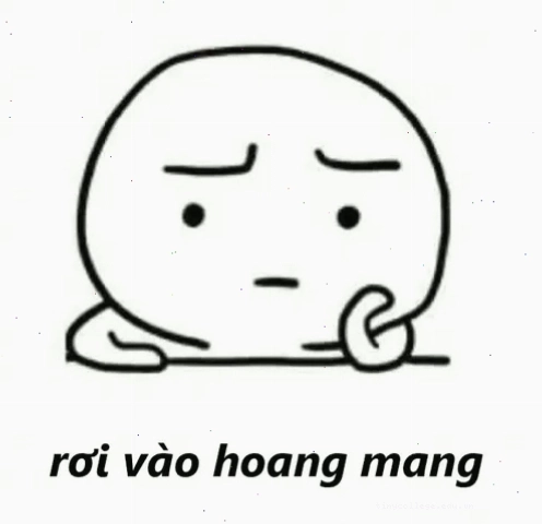 Meme hoang mang hài hước thể hiện sự bối rối tột độ