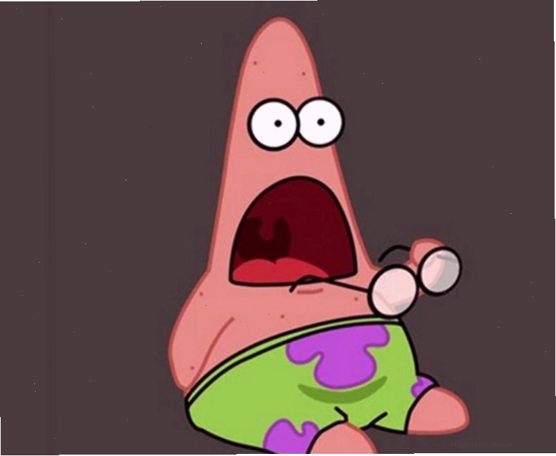 Meme nhân vật hoạt hình với biểu cảm sốc
