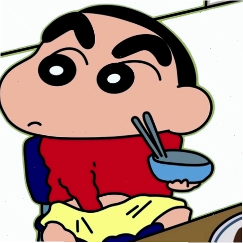 Meme Shin cậu bé bút chì với biểu cảm hài hước