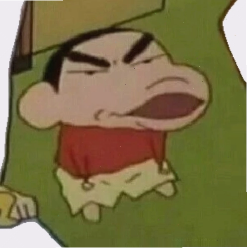 Meme Shin cậu bé bút chì với cái nhìn "sâu sắc"