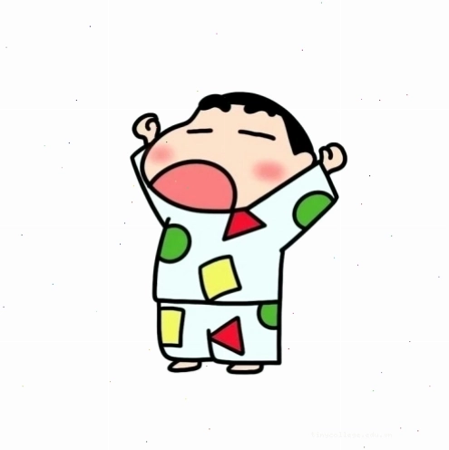 Meme Shin cậu bé bút chì với cử chỉ "độc lạ"