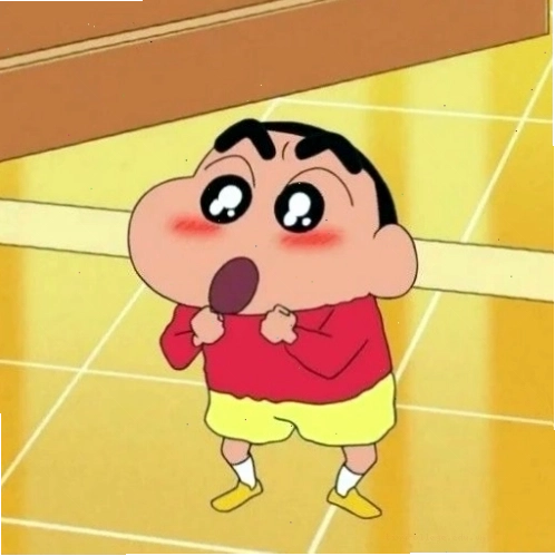 Meme Shin cậu bé bút chì với nụ cười "nham hiểm"