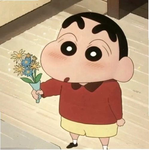Meme Shin cậu bé bút chì với vẻ mặt "tỉnh bơ"