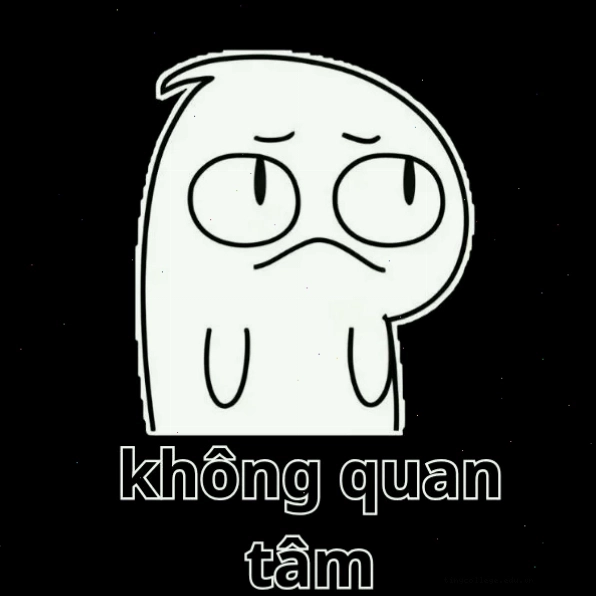 Meme thể hiện thái độ không quan tâm