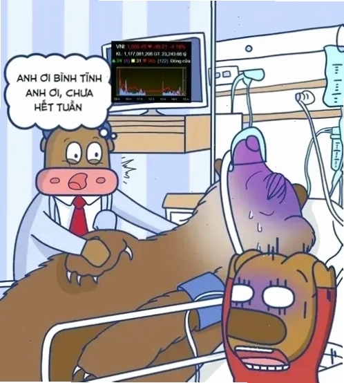 Meme thở oxy với dòng chữ deadline dí
