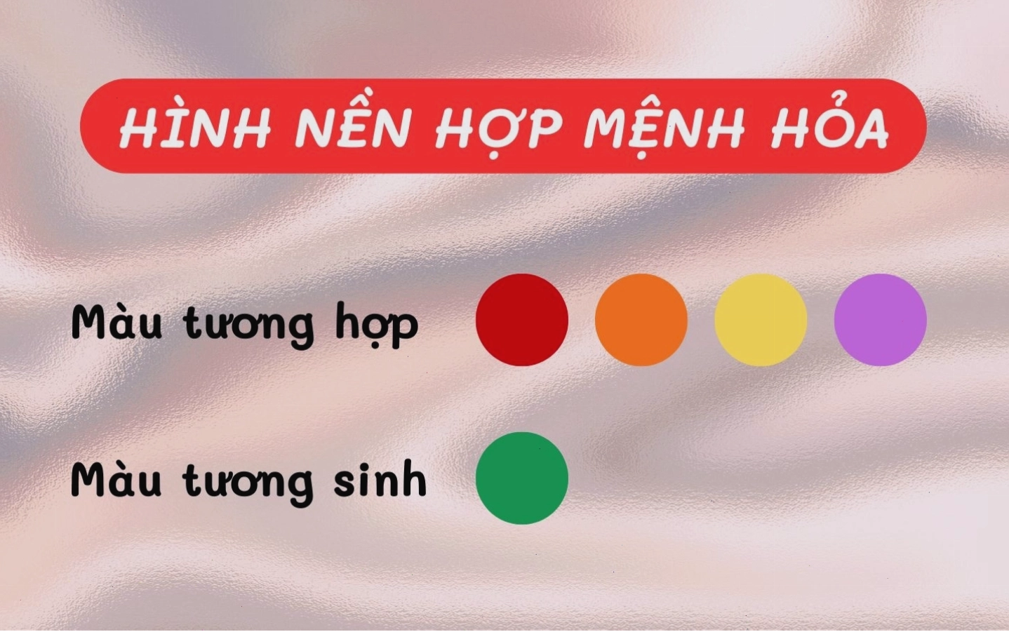 Mệnh Hỏa hợp màu gì để thu hút tài lộc và may mắn