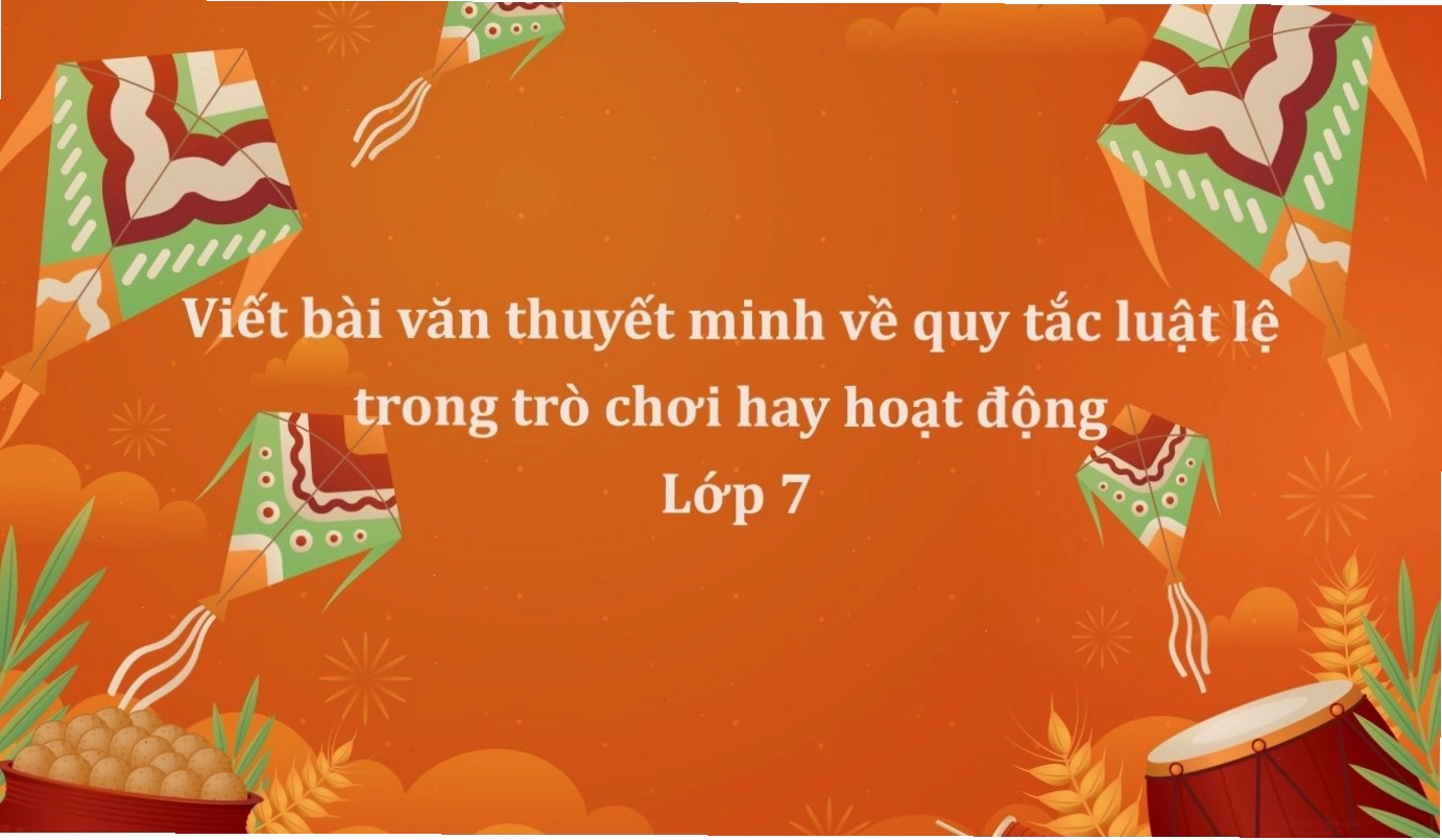 Minh họa bài viết thuyết minh về quy tắc, luật lệ trong trò chơi