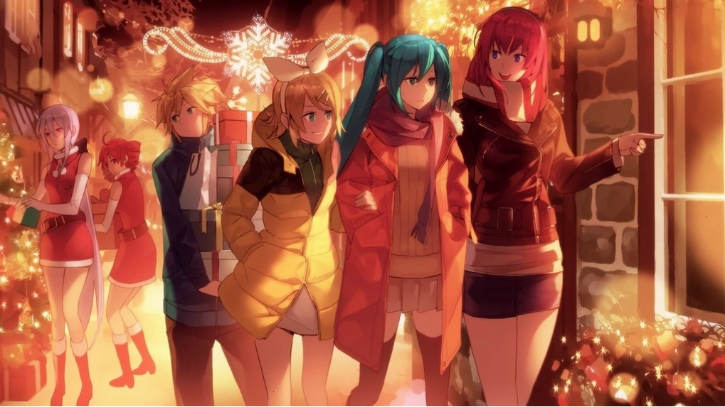 Minh họa các nhân vật Vocaloid khác nhau