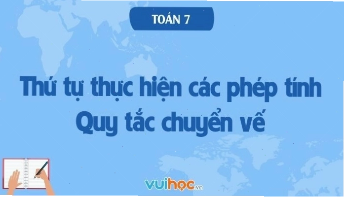 Minh họa cách áp dụng quy tắc chuyển vế trong giải toán