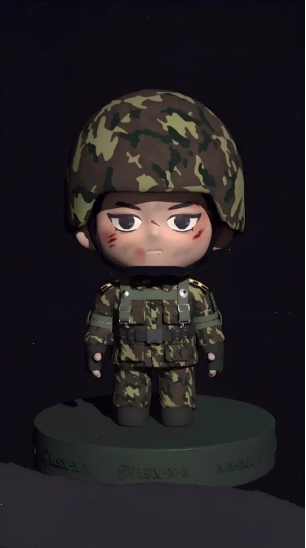 Mô hình bộ đội chibi dễ thương