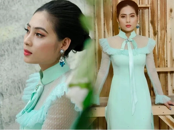Ngọc Hân và Khưu Huy Vũ trong một buổi biểu diễn chung