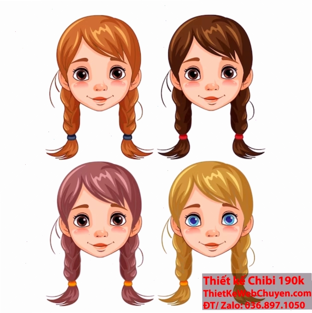 Nhân vật Chibi với phong cách dễ thương