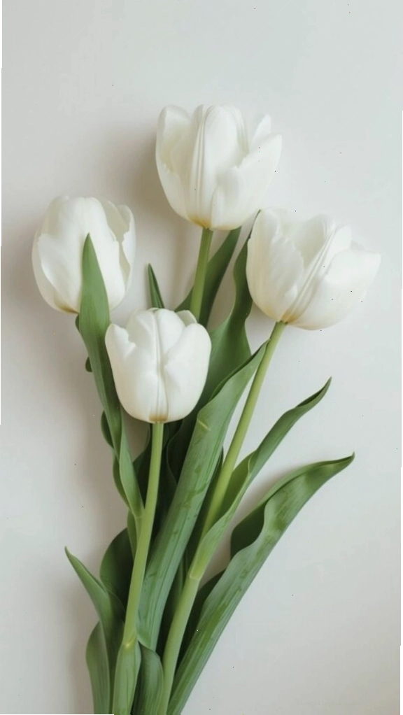 Những bông hoa tulip màu vàng tươi tắn nổi bật trên nền xanh lá cây