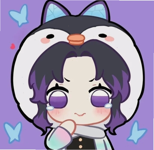 Shinobu Kochou chibi đáng yêu với nụ cười tươi tắn