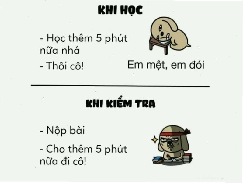 So sánh hài hước giữa hai tình huống trong meme