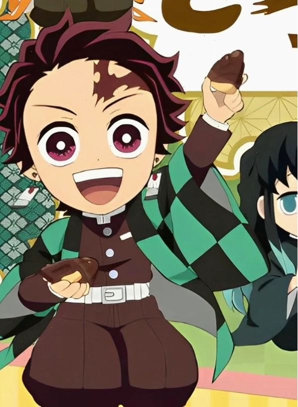 Tanjiro Chibi và Nezuko Chibi vui đùa