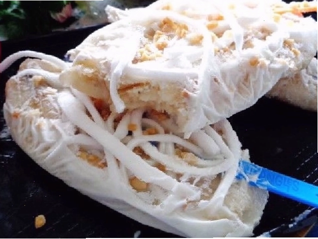 Thành phẩm kem chuối đậu phộng thơm ngon