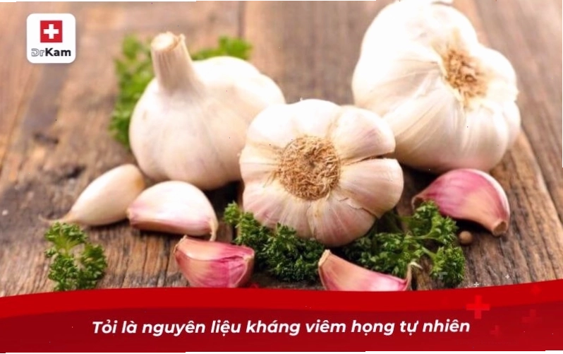 Tỏi là nguyên liệu kháng viêm họng tự nhiên hiệu quả
