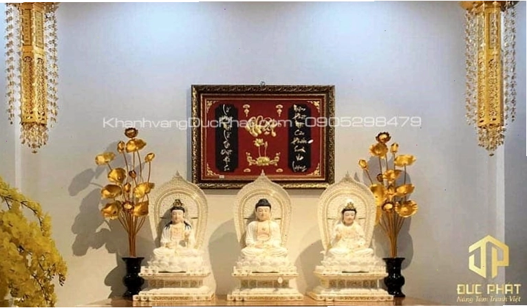 Tranh trang trí bàn thờ Phật