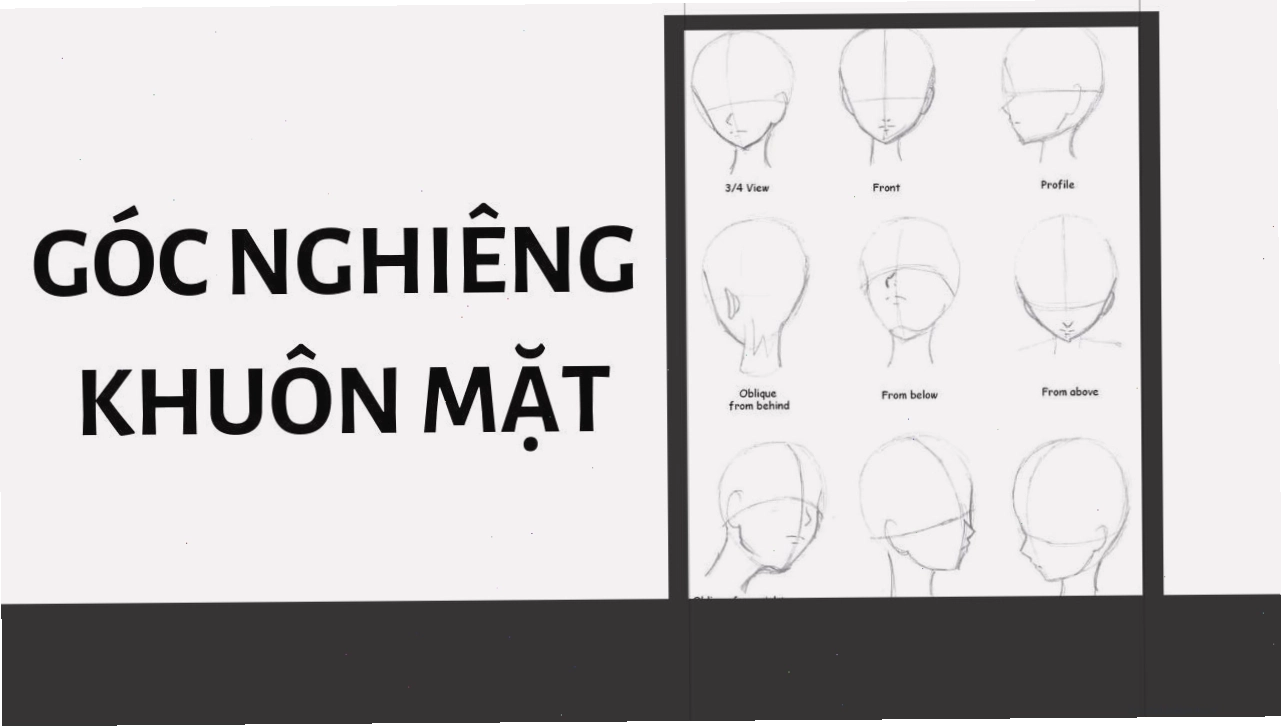 Vẽ khuôn mặt anime ở góc nghiêng