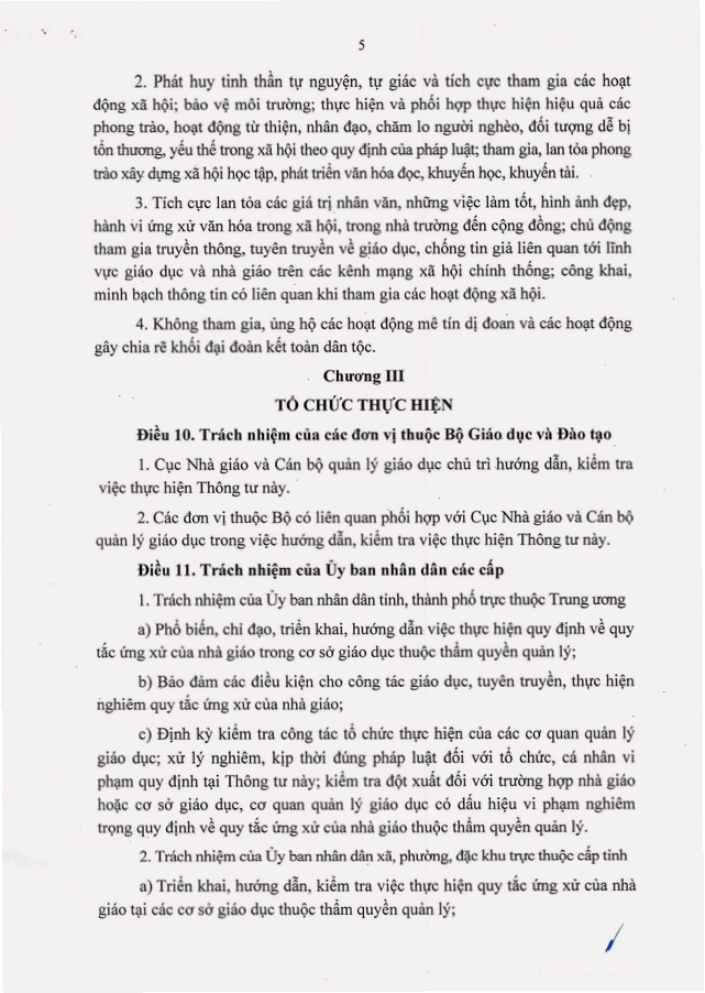 Xây dựng văn hóa giáo dục qua quy tắc ứng xử