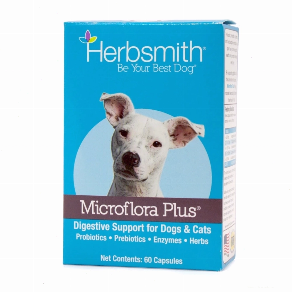 Herbsmith Microflora Plus Digestive Support for Dogs and Cats