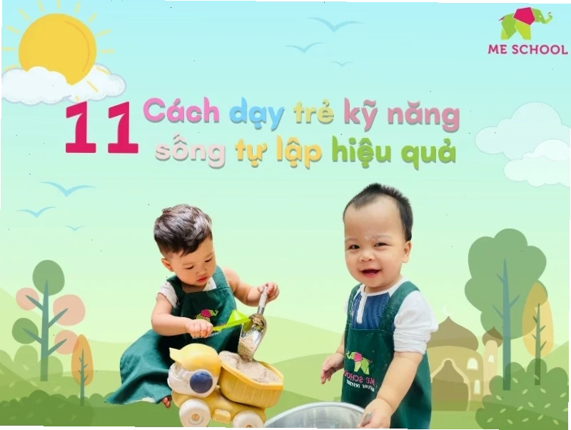 Sử dụng phương pháp dạy con kỹ năng sống độc lập qua việc nhà
