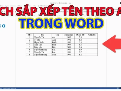 Quy tắc xếp tên theo ABC: Hướng dẫn chi tiết và dễ thực hiện